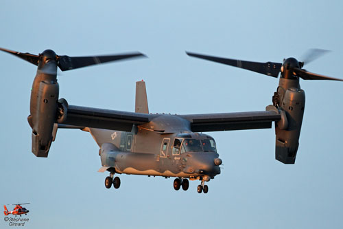 Hélicoptère à rotors basculants CV22 Osprey de l'USAF