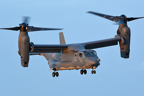 Hélicoptère à rotors basculants CV22 Osprey de l'USAF