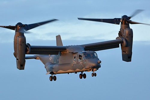 Hélicoptère à rotors basculants CV22 Osprey de l'USAF