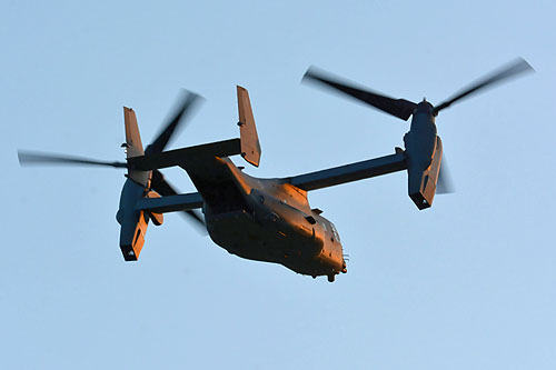 Hélicoptère à rotors basculants CV22 Osprey de l'USAF