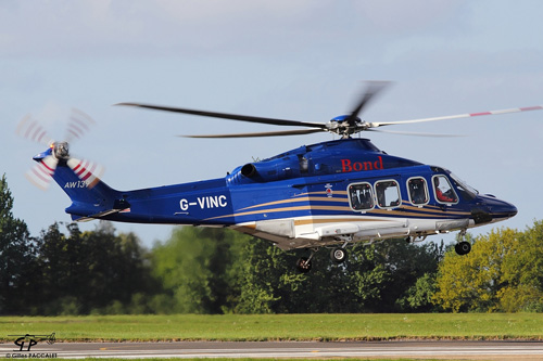 Hélicoptère AW139 G-VINC de BOND OFFSHORE HELICOPTERS