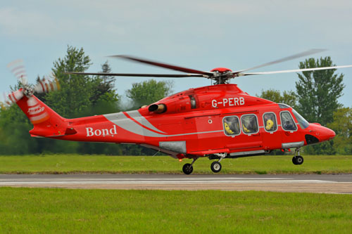 Hélicoptère AW139 G-PERB de BOND OFFSHORE HELICOPTERS