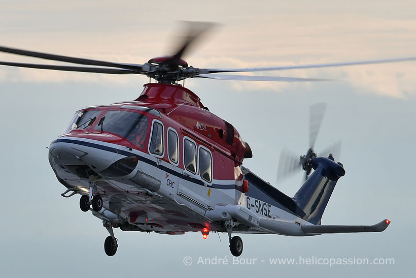 Hélicoptère AW139 G-SNSE de CHC