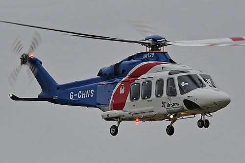 Hélicoptère AW139 G-CHNS de BRISTOW