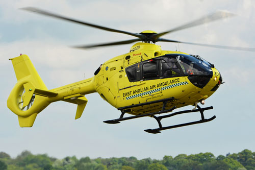 Hélicoptère EC135 T2 d'East Anglian Air Ambulance G-CGZD