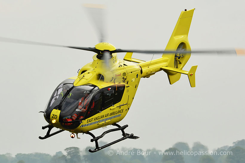 Hélicoptère EC135 T2 d'East Anglian Air Ambulance G-CGZD