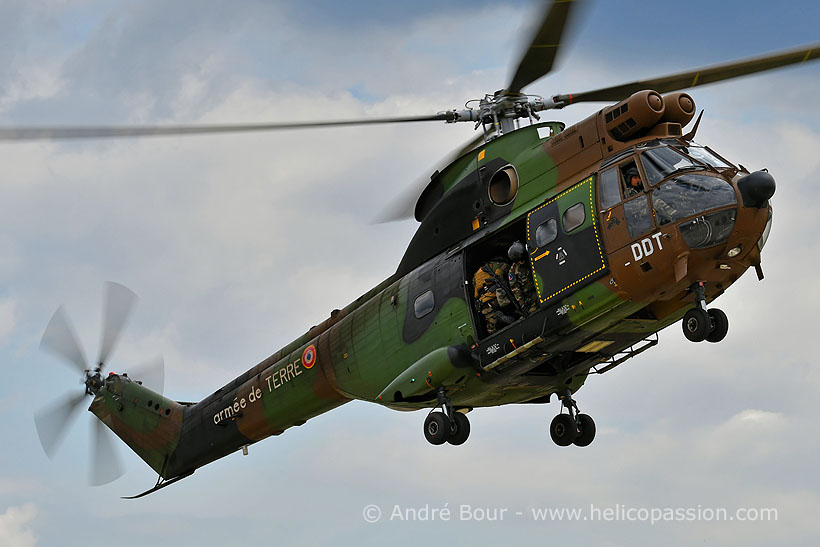 French Army SA330 Puma helicopter