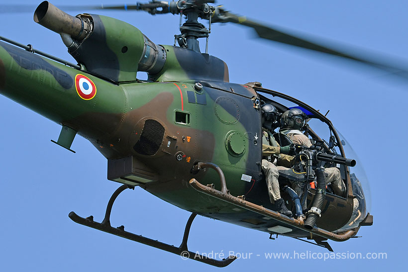 French Army SA342 Gazelle helicopter