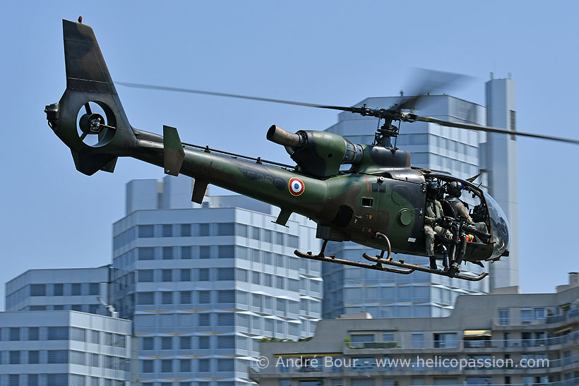 French Army SA342 Gazelle helicopter