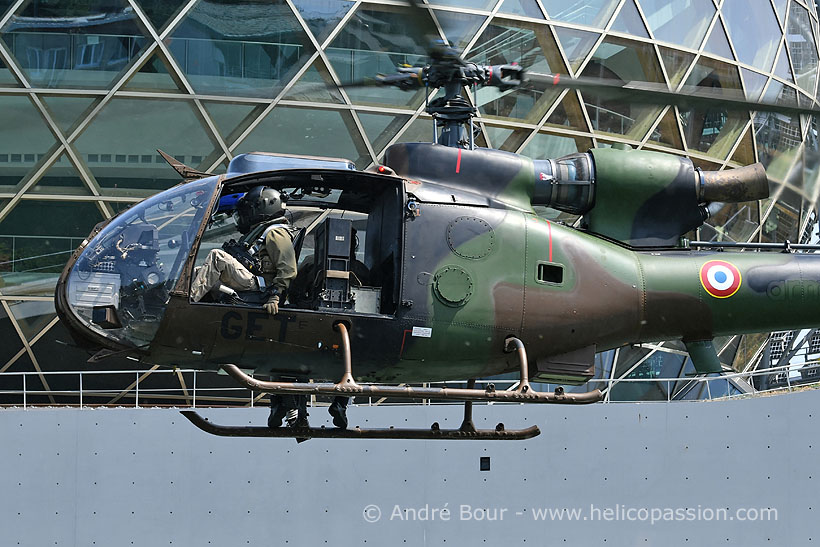 French Army SA342 Gazelle helicopter