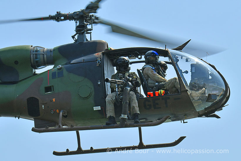 French Army SA342 Gazelle helicopter