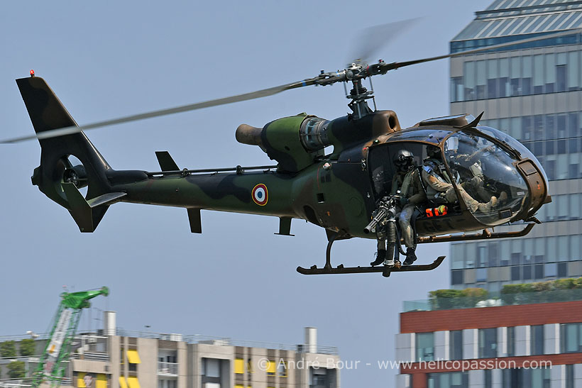 French Army SA342 Gazelle helicopter