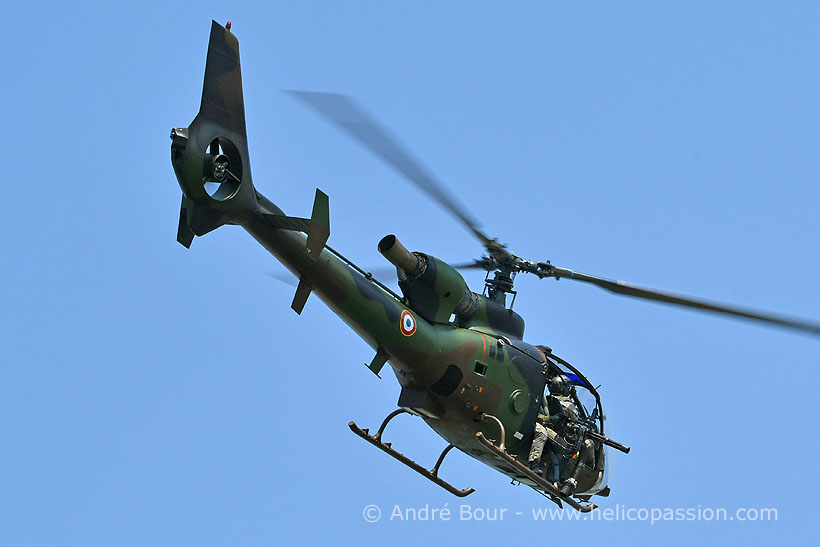 French Army SA342 Gazelle helicopter