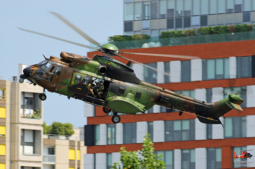 French Army SA342 Gazelle helicopter