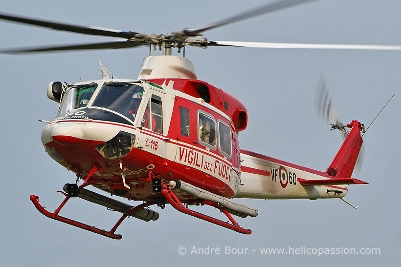 Italian Vigili del Fuoco AB412 helicopter