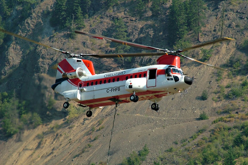 Canadian CH47 Chinook helicopter