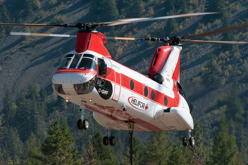 Canadian CH46 Seaknight helicopter