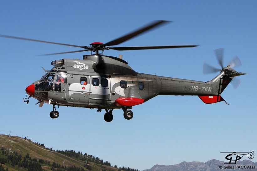 Swiss Eagle AS332 SuperPuma HB-ZKN helicopter