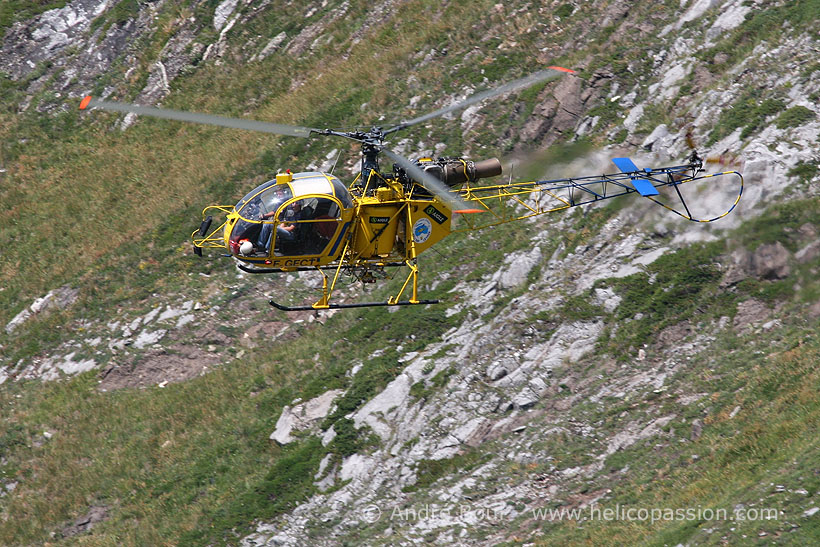 SA315 Lama helicopter