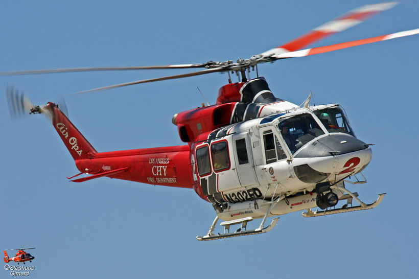 Los Angeles City Fire Department Bell 412 helicopter