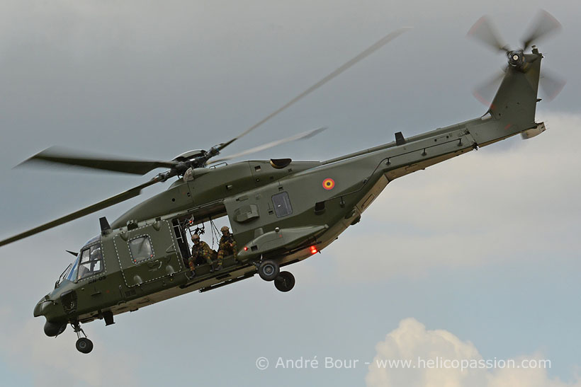 Belgian army NH90 helicopter