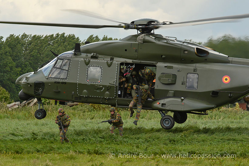 Belgian army NH90 helicopter