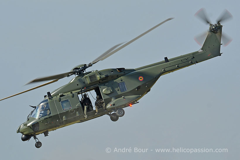 Belgian army NH90 helicopter