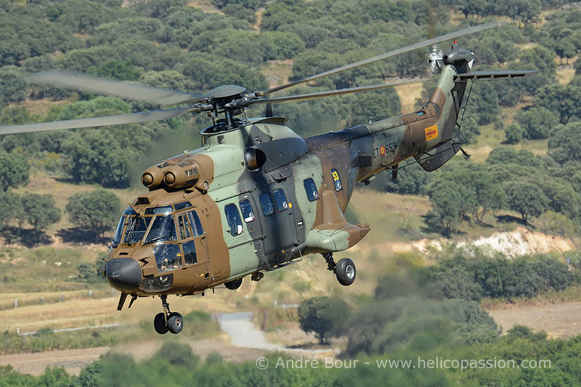 Spanish FAMET AS532 Cougar helicopter