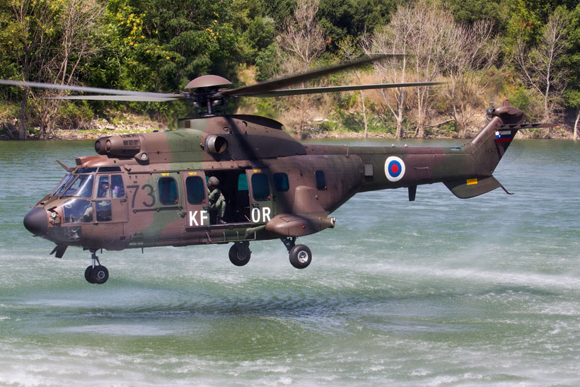 AS532 Cougar helicopter of the Slovenian Army