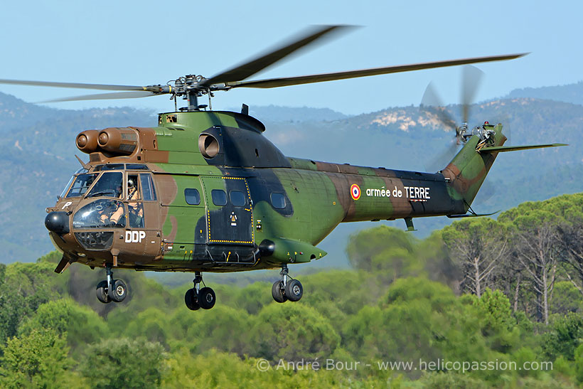 French Army SA330 Puma helicopter