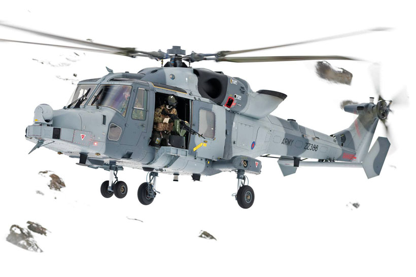 British Army Air Corps AW159 Wildcat helicopter