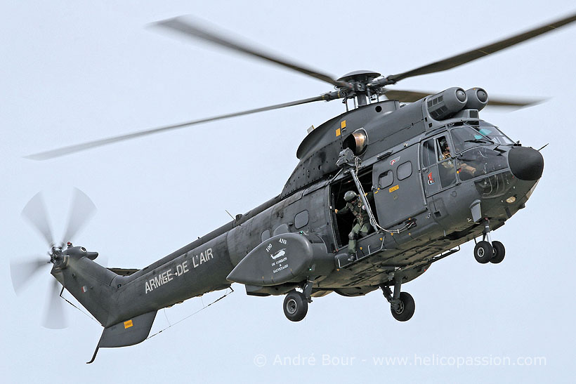 French Air Force AS332 SuperPuma helicopter