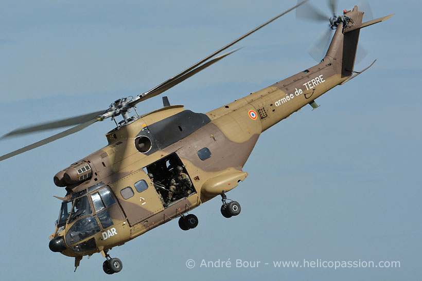 French Army SA330 Puma helicopter