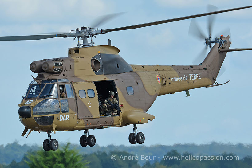 French Army SA330 Puma helicopter