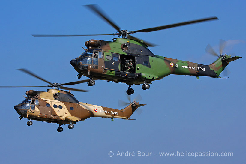 French Army SA330 Puma helicopter