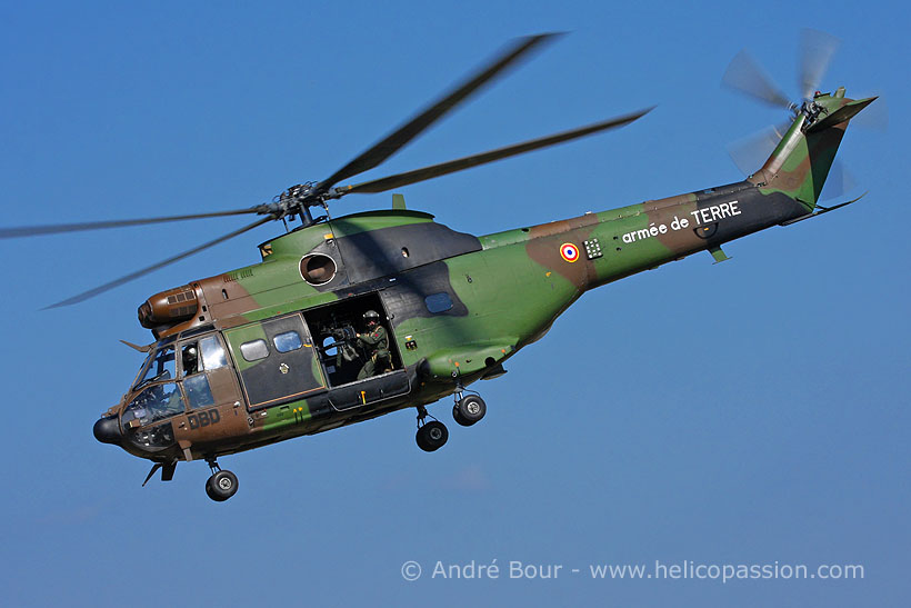 French Army SA330 Puma helicopter