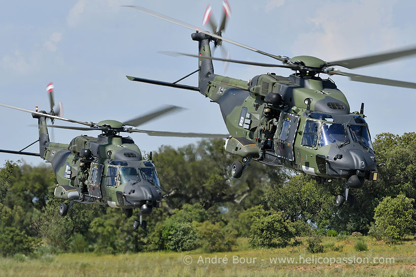 German Army NH90 helicopters