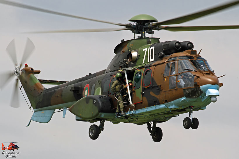 AS532 AS532 Cougar helicopter of the Bulgarian Army