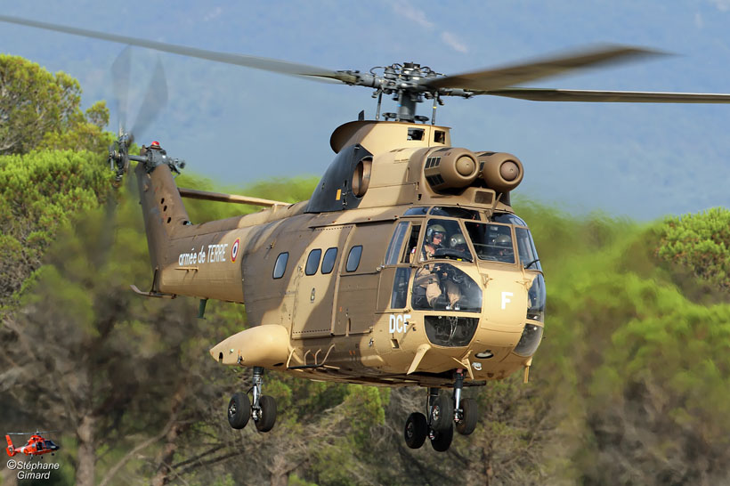 French Army SA330 Puma helicopter