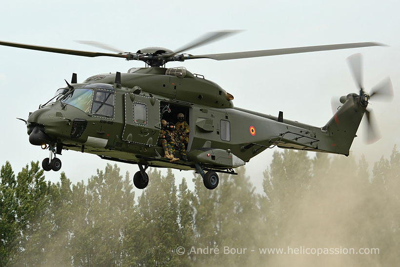 Belgian army NH90 helicopter