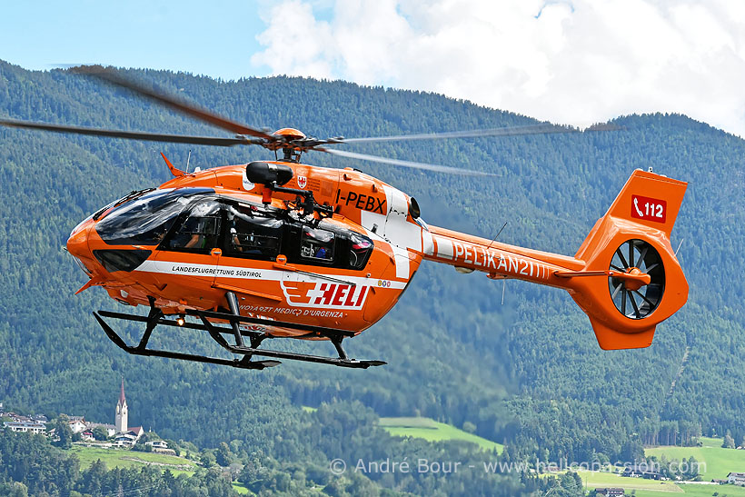 HELI Flugrettung Südtirol H145 HEMS helicopter, Italia