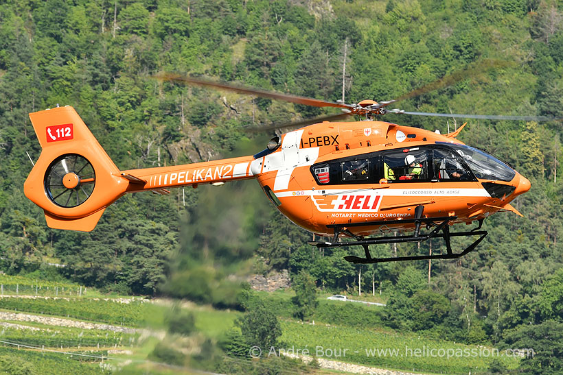 HELI Flugrettung Südtirol H145 HEMS helicopter, Italia