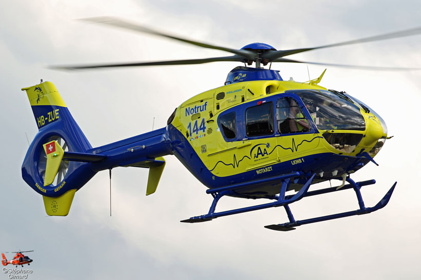 Alpine Air Ambulance EC135 helicopter, Swiss