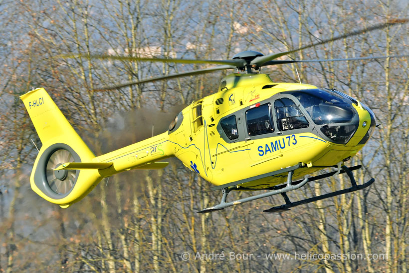 SAMU 73, H135 helicopter, France