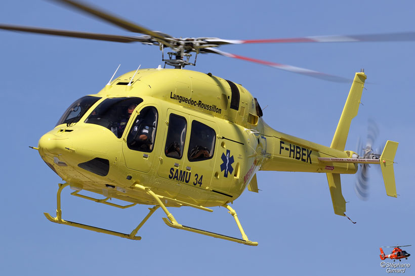 Bell 429 HEMS helicopter, SAMU 34, France