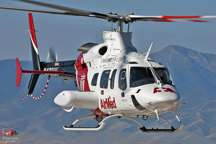 University of Utah Bell 430 Air Med helicopter