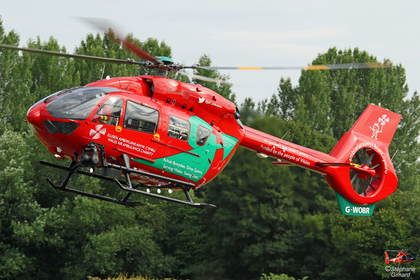 Wales Air Ambulance H145 HEMS helicopter, UK