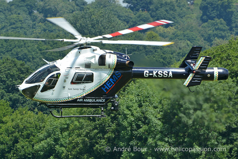 McDonnell Douglas MD902 Explorer HEMS helicopter, Redhill, UK