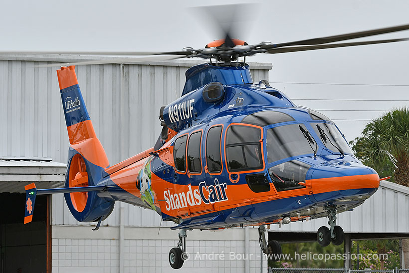 University of Florida Health EC155 ShandsCair helicopter