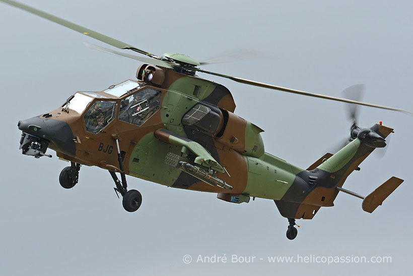 French Army EC665 Tiger HAD attack helicopter